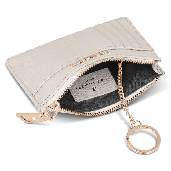 Lazarotti Estuche para llaves de piel Bolonia 11,5 cm con compartimento para etiqueta de aire