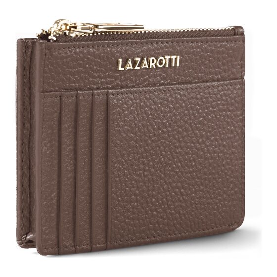 Lazarotti Estuche para llaves de piel Bolonia 11,5 cm con compartimento para etiqueta de aire