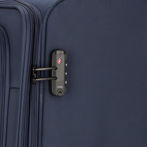 d&n Travel Line 9704 4 ruedas Carrito L 78 cm con pliegue de expansión