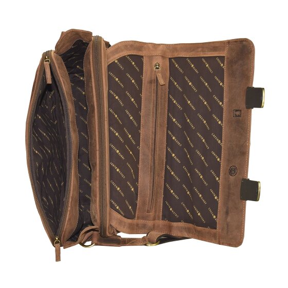 Greenburry Maletín Vintage Piel 42 cm Compartimento para portátil