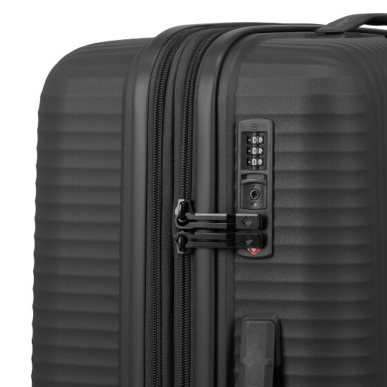 Travelite Air Stripe 4 ruedas Juego de maletas 3 piezas con pliegue de expansión