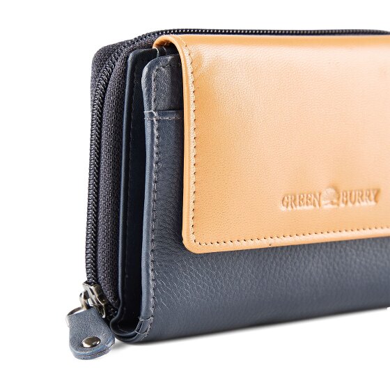 Greenburry Nappa Cartera Protección RFID Piel 14 cm