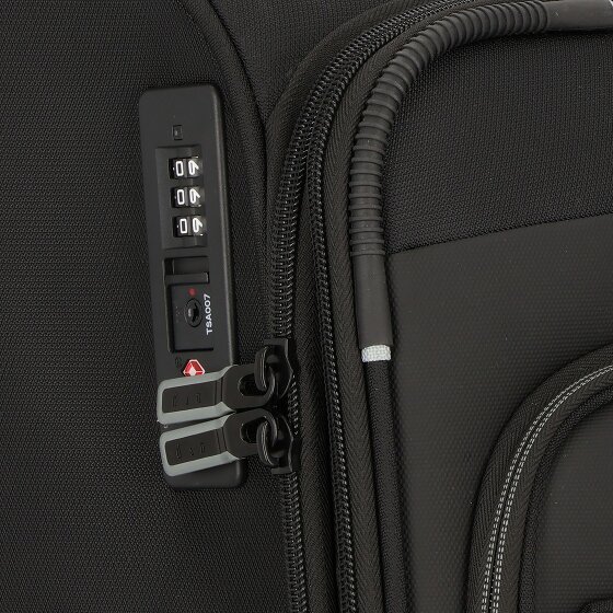 d&n Travel Line 9504 4 ruedas Juego de maletas 3 piezas con pliegue de expansión