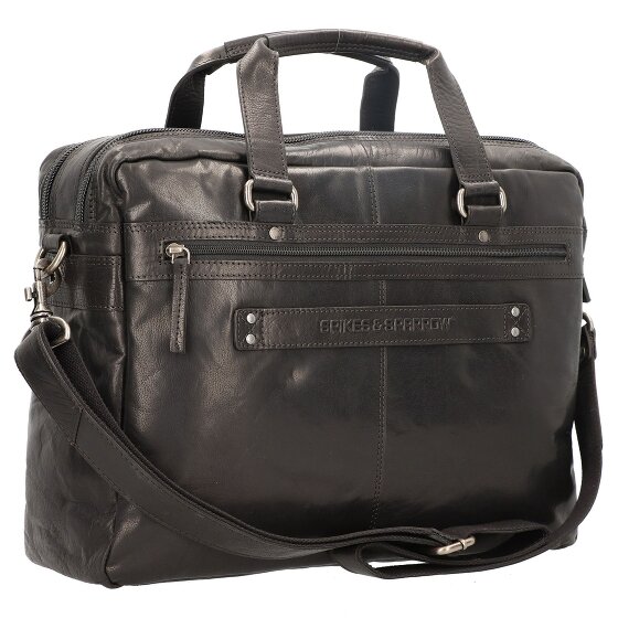 Spikes & Sparrow Maletín de piel 41 cm compartimento para portátil