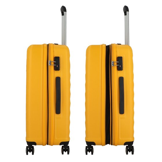 American Tourister Summer Square 4 ruedas Juego de maletas 3 piezas con pliegue de expansión