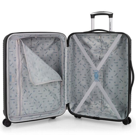 Gabol Balance XP 4 ruedas Juego de maletas 3 piezas con pliegue de expansión