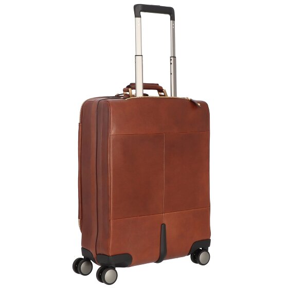 The Bridge Trolley de cabina de cuero de 4 ruedas Viaggio 53 cm