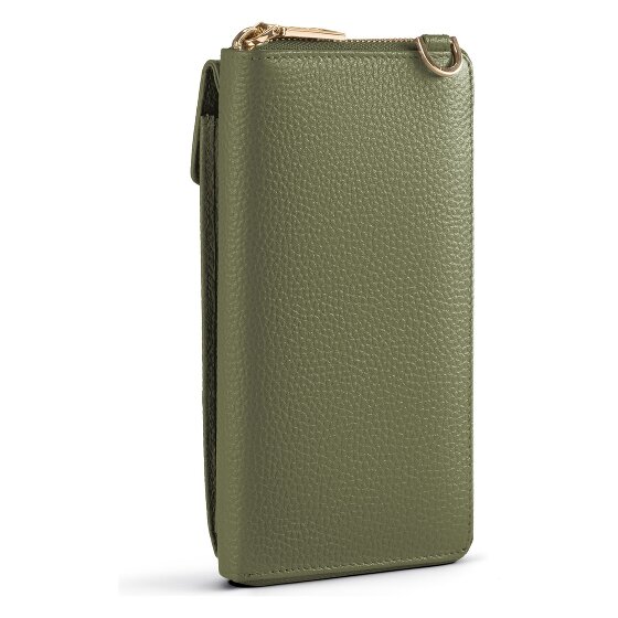 Lazarotti Bologna Cartera de piel con cremallera Funda para teléfono móvil Piel 19 cm