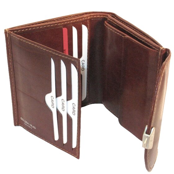 Golden Head Cartera Colorado de cuero RFID 12 cm