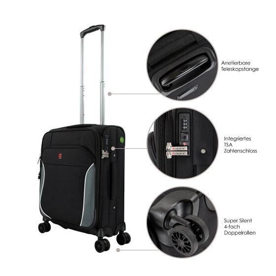 Traveller PROnature Trolley Cabina 4 Ruedas 54 cm