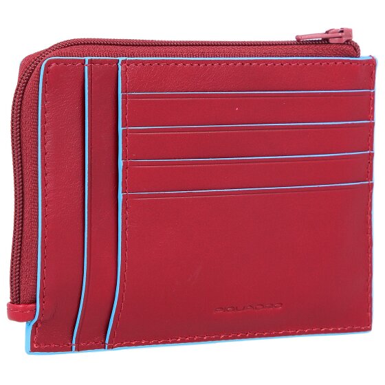 Piquadro Funda cuadrada azul para tarjetas de crédito RFID Piel 12 cm