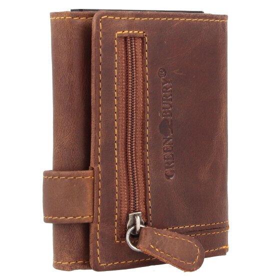 Greenburry Cartera original vintage de cuero RFID de 8,5 cm