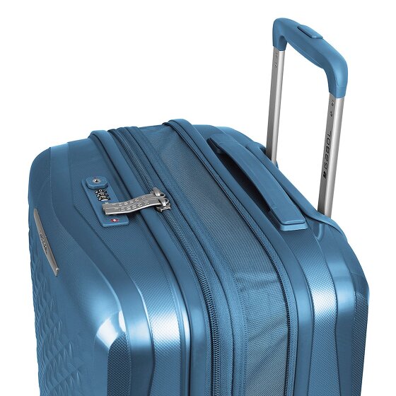 Gabol Queens 4 ruedas Juego de maletas 4 piezas con pliegue de expansión