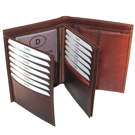 Golden Head Billetera Colorado de cuero RFID 11 cm