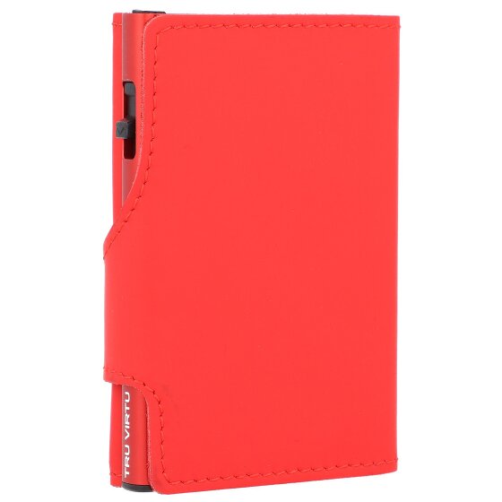 Tru Virtu Funda para tarjetas de crédito Click & Slide Cartera de piel RFID 6,5 cm