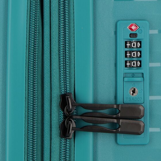 d&n Travel Line 4500 4 ruedas Carro de la cabina S 55 cm con pliegue de expansión