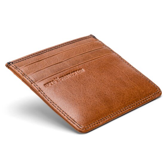 Farmhood Memphis Estuche para tarjetas de crédito Bloqueo RFID Piel natural 10 cm
