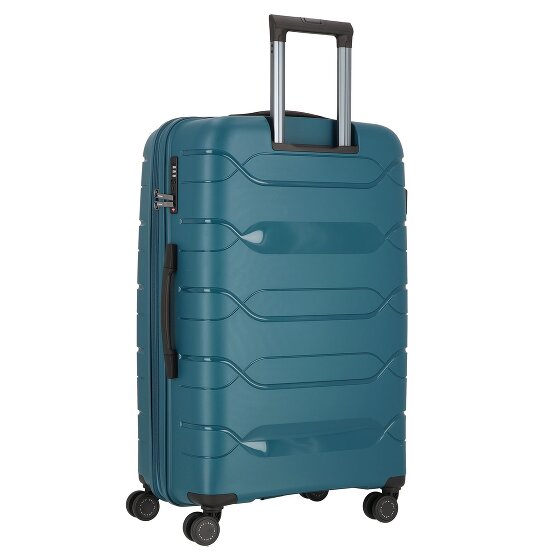 Polestream Strz by Asteroid 4 ruedas Carrito L 74 cm con pliegue de expansión