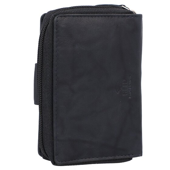 Greenburry Billetera básica de cuero RFID 9 cm