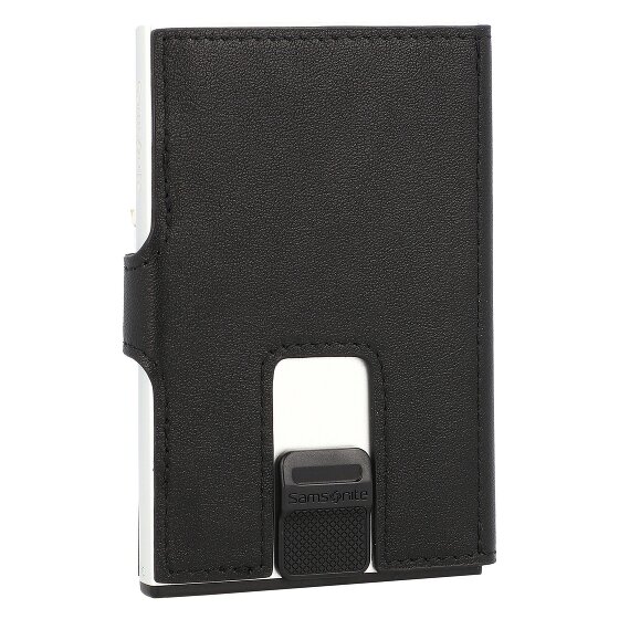 Samsonite Estuche para tarjetas de crédito Alu Fit de cuero RFID 6,5 cm