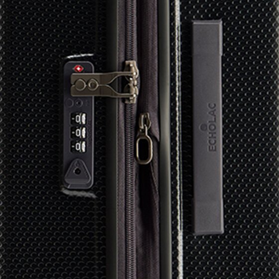 Echolac Logic Pro 4 ruedas Juego de maletas 3 piezas con pliegue de expansión