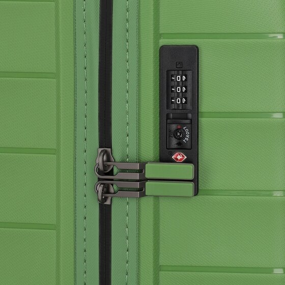 Travelite Mooby 4 ruedas Juego de maletas 3 piezas con pliegue de expansión