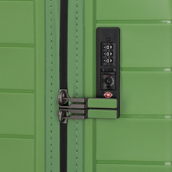 Travelite Mooby 4 ruedas Juego de maletas 3 piezas con pliegue de expansión