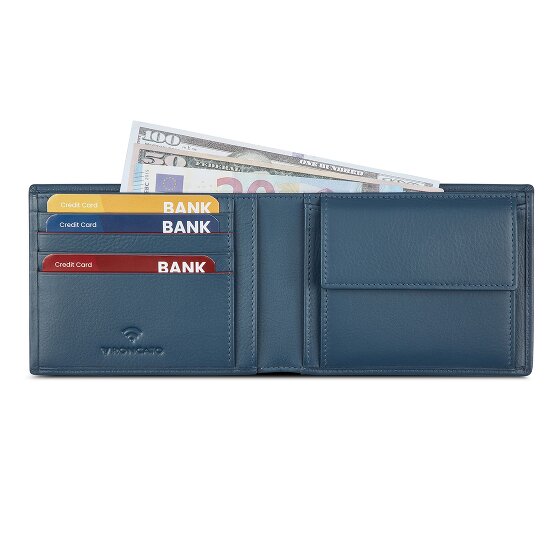 Roncato Detroit Cartera Protección RFID Piel 12 cm