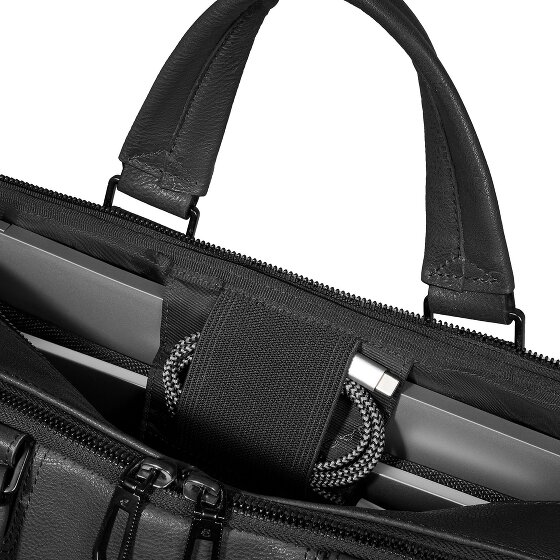 Piquadro Cronus Maletín Piel 40 cm Compartimento para el portátil