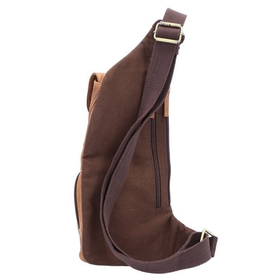 Greenburry Bolsa de hombro vintage de cuero 26 cm