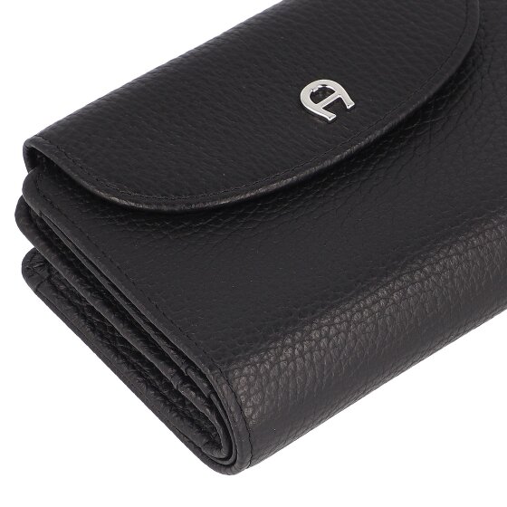 AIGNER Cartera Bloqueo RFID Piel natural 14 cm