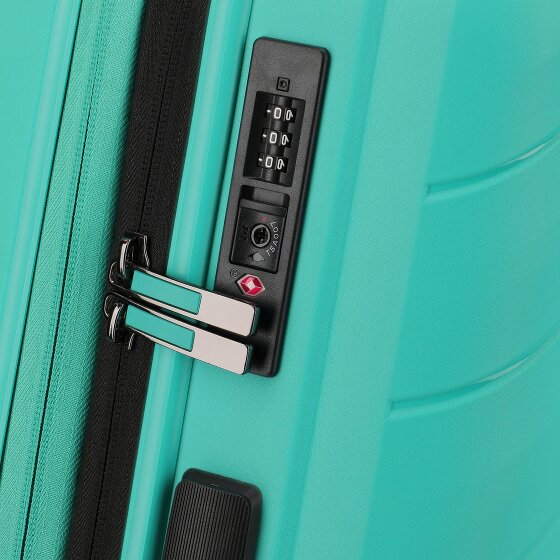 Travelite Burano 4 ruedas Juego de maletas 3 piezas con pliegue de expansión