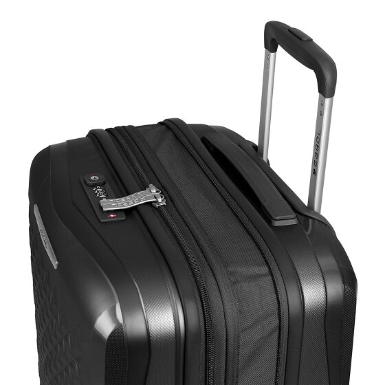 Gabol Queens 4 ruedas Juego de maletas 4 piezas con pliegue de expansión