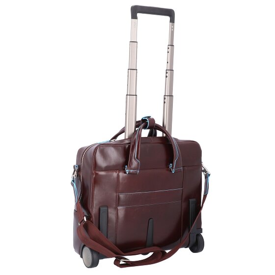 Piquadro Blue Square 2 ruedas Trolley business Piel natural 36 cm Compartimento para laptop