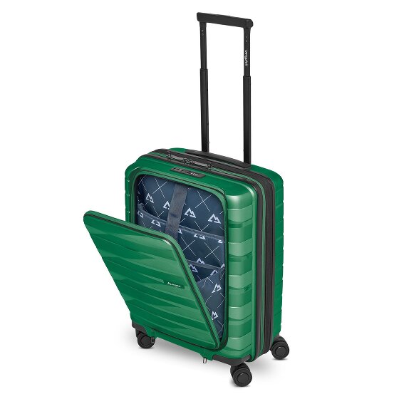 Bergpfeil Travel 4 ruedas Trolley de cabina 55 cm Compartimento para laptop Con fuelle expandible