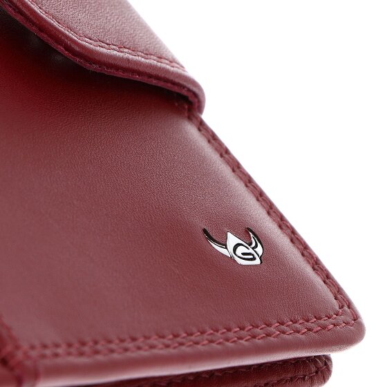 Golden Head Polo Estuche para tarjetas de crédito Bloqueo RFID Piel natural 8 cm