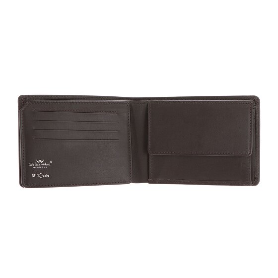 Golden Head Polo Cartera Bloqueo RFID Piel natural 12.5 cm