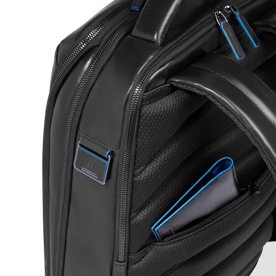 Piquadro Blue Square Mochila de día Piel 42 cm Compartimento para el portátil
