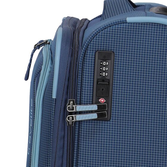 Travelite Corsiica 4 ruedas Carro de la cabina S 55 cm con pliegue de expansión