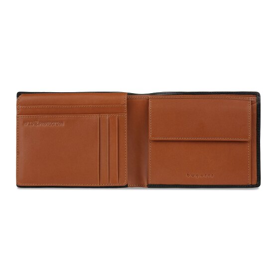 bugatti Roccia Cartera Protección RFID Piel 12.5 cm