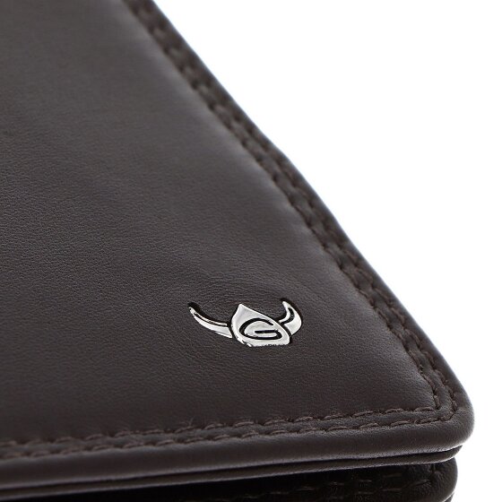 Golden Head Polo Estuche para tarjetas de crédito Bloqueo RFID Piel natural 7.5 cm