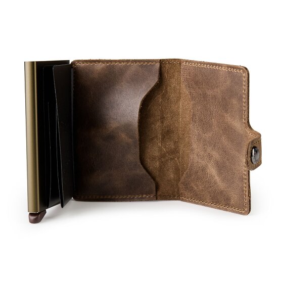 Secrid Miniwallet Vintage Estuche para tarjetas de crédito Cartera de piel RFID 6,5 cm