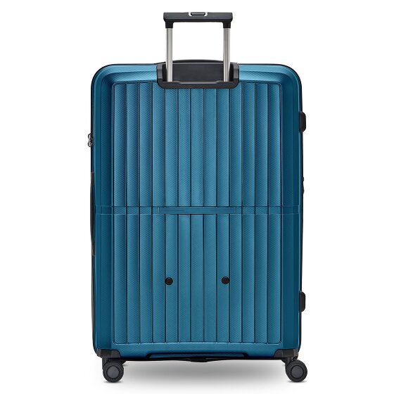 Pactastic Colección 01 Juego de maletas de 4 ruedas, 3 piezas, con pliegue extensible