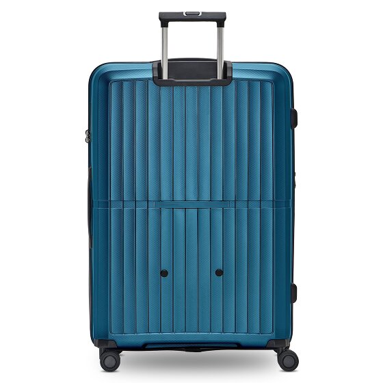 Pactastic Colección 01 Juego de maletas de 4 ruedas, 3 piezas, con pliegue extensible