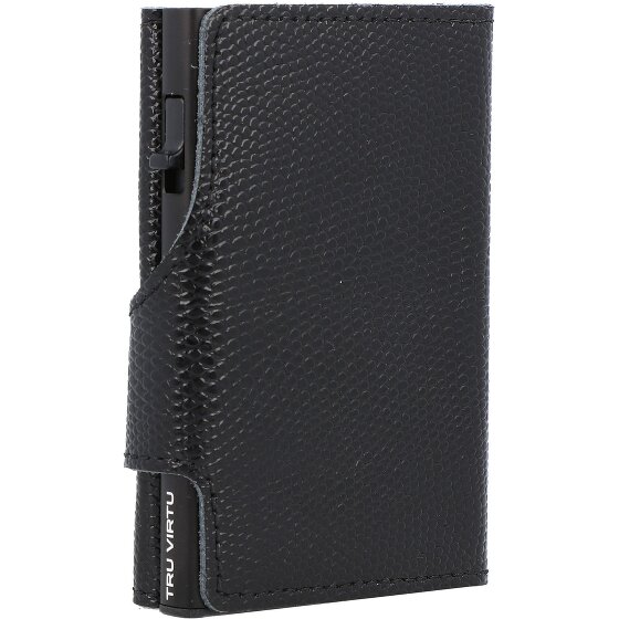 Tru Virtu Funda para tarjetas de crédito Click & Slide RFID Piel 6,5 cm