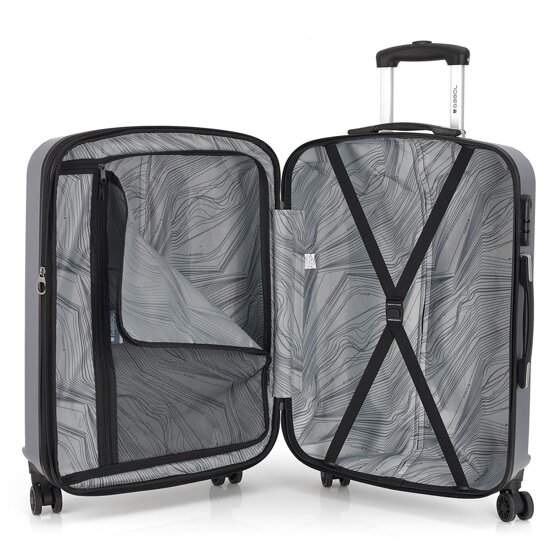 Gabol Alabama 4 Roll Suitcase Set 3pcs.