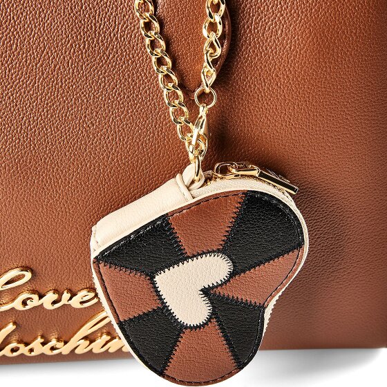 Love Moschino Heart Charm Bolsa de hombro Piel 35 cm