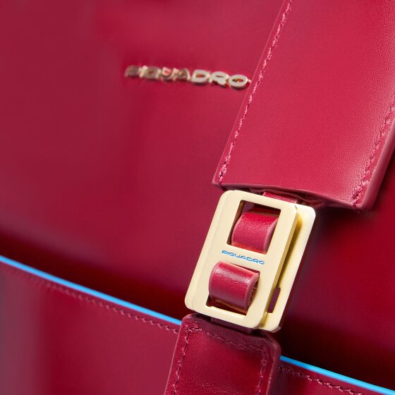 Piquadro Blue Square Bolsa de hombro Protección RFID Piel 30 cm Compartimento para el portátil