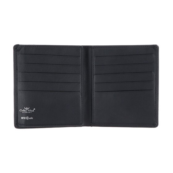Golden Head Polo Cartera Bloqueo RFID Piel natural 11 cm