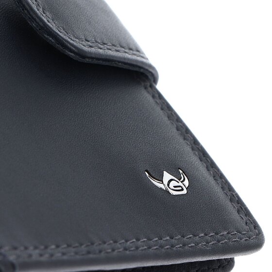 Golden Head Polo Estuche para tarjetas de crédito Bloqueo RFID Piel natural 8 cm